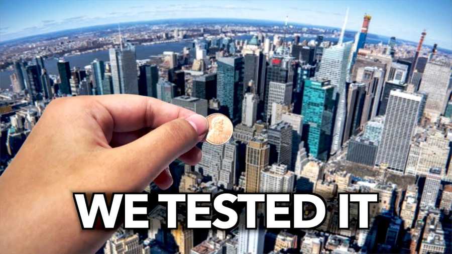 Image of know, what will happen if you drop a penny from the skyscraper .